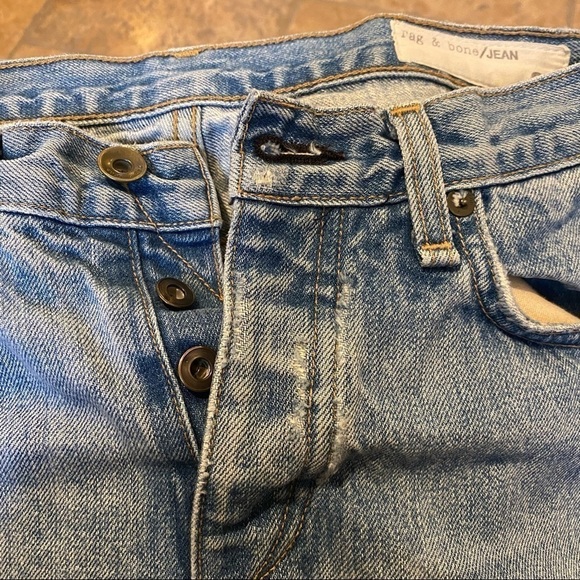 RAG & BONE Women Light Blue Buttoned Fly Jeans Size 26 - Picture 3 of 9